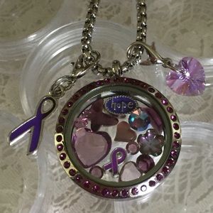 VINTAGE CRYSTAL AND GEMSTONE MEMORY LOCKETS